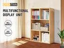 Bookcase Display Shelf Storage Cabinet Stand Home Office Bookshelf  *Natural Oak