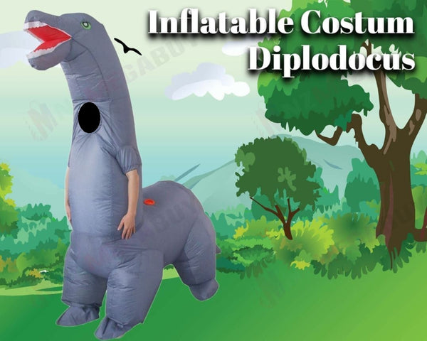 Inflatable Suit Fancy Costume Dinosaur Diplodocus Dress Party