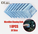 10pcs Microfibre Cleaning Cloth Microfiber Dish Car Towel Glass 30x30cm