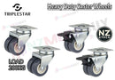 50mm Double Swivel Caster Wheels – Twin Wheel PVC Furniture Castors