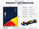 F1 Car Wall Display Frame for Red Bull 42206 50x80cm