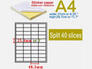 100x A4 Self Adhesive Address Labels Laser Inkjet Print Stickers - 40 label/page