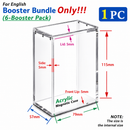 Acrylic Display Case for Pokemon English Booster Bundle 6 Pack Magnetic
