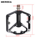 9/16'' Bicycle Pedals Cycling Road MTB Mountain Bike Pedals Flat Cycling Pedals