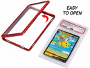PSA Graded Card Magnetic Display Case UV Protection Red