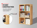 Bookcase Display Shelf Storage Cabinet Stand Home Office Bookshelf  *Natural Oak
