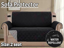 Sofa Covers Quilted Couch Lounge Protector  Waterproof ' Black *4 Sizes