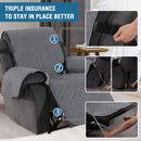 Recliner Covers Reversible Quilted * Grey