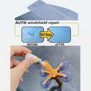 nzmegabuy car windshield repair kit showing a hand applying resin to a glass crack with a suction cup device