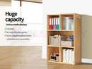 Bookcase Display Shelf Storage Cabinet Stand Home Office Bookshelf  *Natural Oak