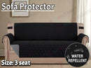 Sofa Covers Quilted Couch Lounge Protector  Waterproof ' Black *4 Sizes