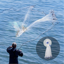 Durable Fishing Cast Net Bait Easy Throw Hand Cast Strong Tire Trap Mesh Line