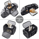 Pet carrier dog cat carrier 46CM  Durable  Grey Black