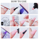12-in-1 Poly Gel Nail Kit with UV LED Lamp