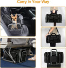 Pet carrier dog cat carrier 46CM  Durable  Grey Black