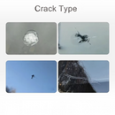 nzmegabuy car windshield repair kit showing four different types of glass cracks including bullseye and star breaks