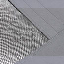 Close-up of the grey 600D PVC Oxford fabric and breathable mesh on a nzmegabuy heavy duty raised dog bed