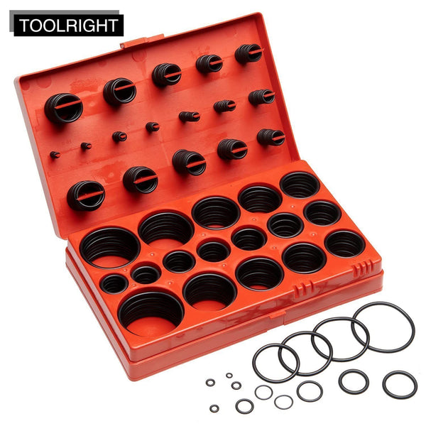 New 419Pcs Rubber O-Ring Assortment Kit