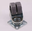50mm Double Swivel Caster Wheels – Twin Wheel PVC Furniture Castors