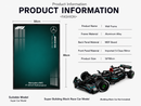F1 Car Wall Display Frame for Mercedes AMG 42171 50x80cm