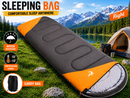Camping Envelope Sleeping Bag Single -15°C Orange
