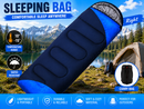 Camping Envelope Sleeping Bag Single -15°C Blue