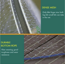Durable Fishing Cast Net Bait Easy Throw Hand Cast Strong Tire Trap Mesh Line