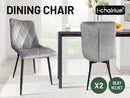 Dining Chairs Kitchen Velvet Chair 2/4Pcs