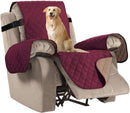 Recliner Covers Reversible Quilted *Burgundy