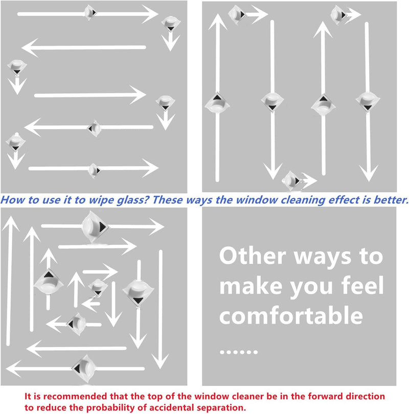 Double Sided Magnetic Window Glass Cleaner