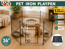 6 Panel Dog Playpen 91cm | Foldable Exercise Pen | PET FAMILY®