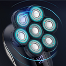 nzmegabuy 7D electric head shaver with seven floating rotary blades and a digital battery display for bald men