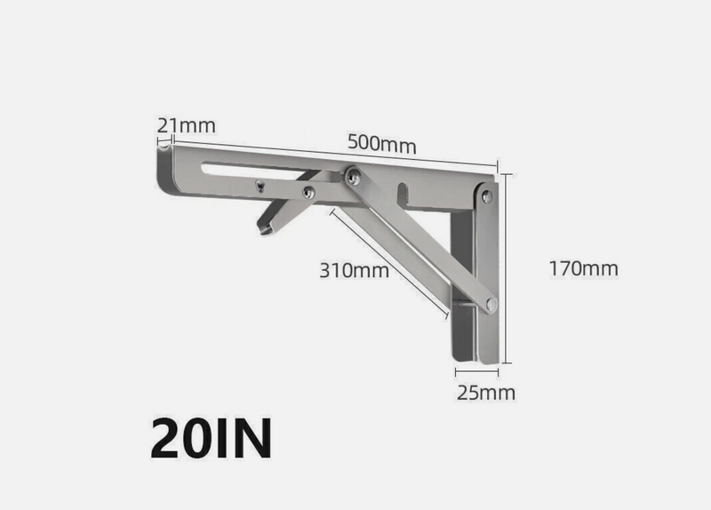 Heavy Duty Stainless Steel Folding Bracke * 3 Sizes
