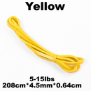 nzmegabuy yellow heavy-duty latex resistance loop band for strength training and mobility exercises