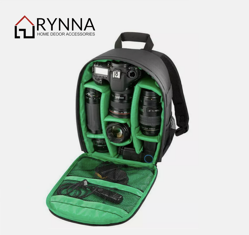 Waterproof Camera Backpack Soft Case Bag Rucksack For Canon Nikon Sony DSLR* 3 Colors