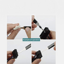nzmegabuy 76-piece automotive terminal pin removal tool set showing hands using various extractors on wire connectors