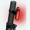 nzmegabuy USB rechargeable LED bicycle tail light mounted on a bike seat post with bright red illumination