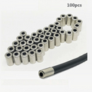 nzmegabuy 100-pack of 5mm metal bike cable housing end caps for brake cable maintenance and protection