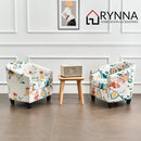 2pc Tub Chair Cover + Cushion Cover * 2 Pieces