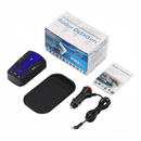 nzmegabuy V7 vehicle radar detector kit with 360-degree coverage, power cable, anti-slip mat, and retail packaging.