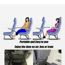 nzmegabuy black memory foam airplane footrest hammock for travel leg support and comfort in flight