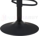 2x Velvet Bar Stools NOEL Kitchen Chairs Swivel Bar Stool Gas Lift Grey