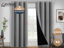 100% Blockout Curtain Eyelet  2PC Dove Grey * Sizes
