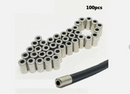 100pcs 5mm Housing End Caps Bike Ferrules Ferrule Brake Cable Metal Bicycle