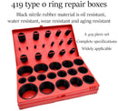 New 419Pcs Rubber O-Ring Assortment Kit