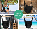 Garden Outdoor Hammock Chair Hanging Swing Indoor Pillow Camping * Black