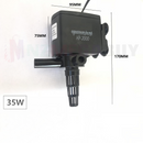nzmegabuy 35W 3-in-1 black aquarium powerhead filter pump with suction cups and dimensions for fish tank oxygenation