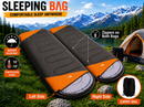 Camping Envelope Sleeping Bag Single -15°C Orange