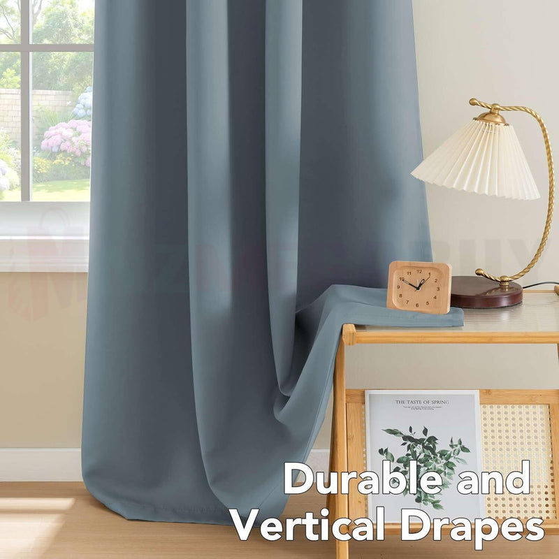 Blockout Curtain Eyelet  2PC Navy Blue *2 Sizes