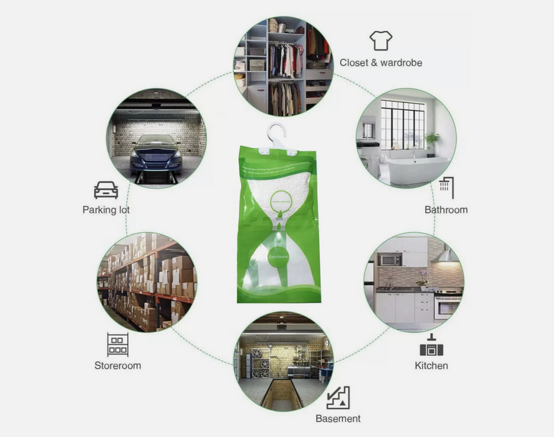 Dehumidifier Bag Moisture Absorber Hanging Wardrobe Drying Anti-mold Agent